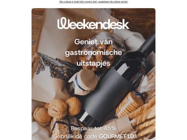 Het diner is klaar! Tot 45% korting op gastronomische uitjes en gastronomische pakketten