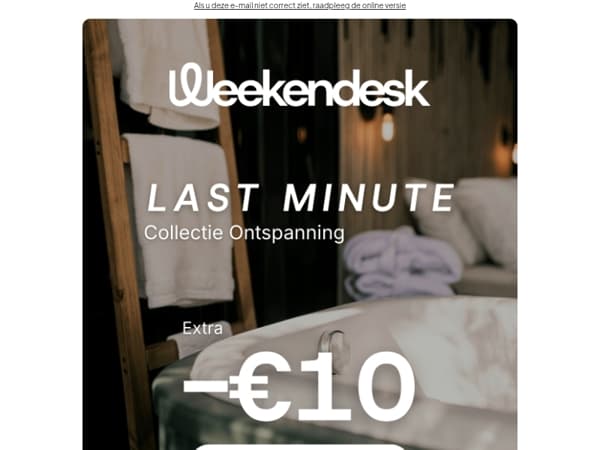 Nog geen plannen voor het weekend?