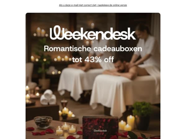 Tot 43% off op het perfecte cadeau voor Valentijn