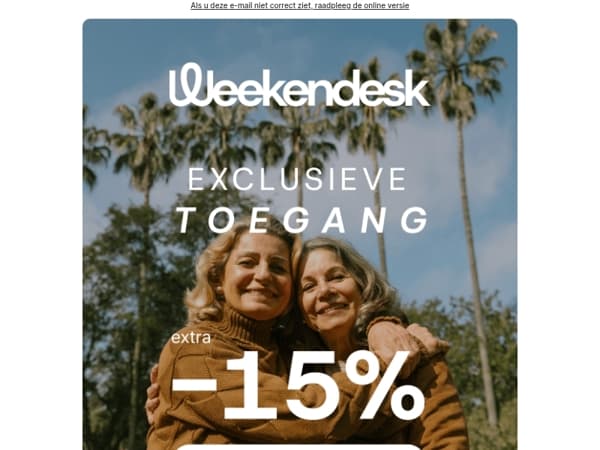 EXCLUSIEVE TOEGANG voor Moederdag cadeaus
