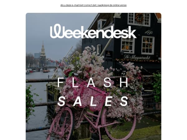 FLASH SALES! Exclusieve deals voor stedentrips