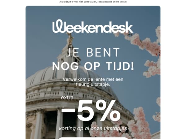 JE BENT NOG OP TIJD!