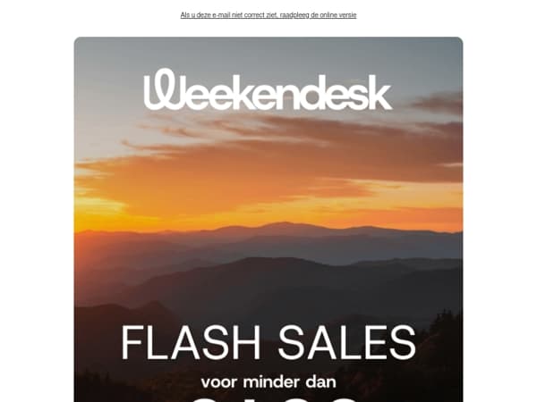 FLASH SALES voor minder dan €100! Exclusieve deals voor leden