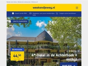 SPOTGOEDKOOP! 🔥👉 4*-hotel Achterhoek + ontbijt & GRATIS parkeren v.a. 44,50 p.p. | All-inclusive Zeeland + GRATIS parkeren v.a. 69,50 p.p. & MEER!