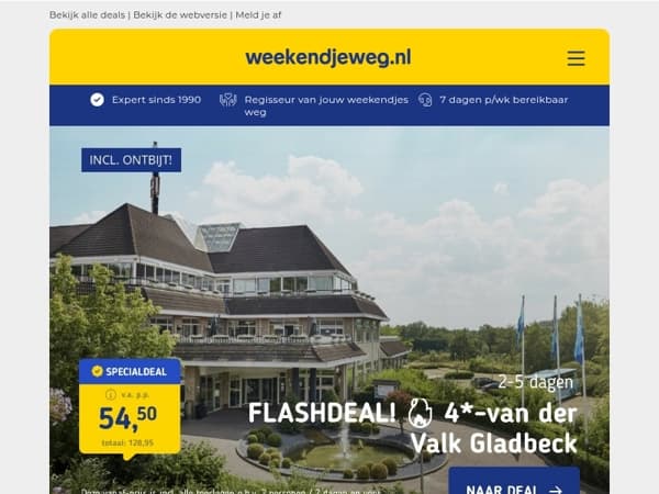 😱 NIEUW: 4*-Van der Valk Gladbeck + LUXE ontbijt v.a. 54,50 p.p. | Fietsvakantie Noord-Nederland + ontbijt + bagagetransport v.a. 379,- p.p.! 🔥