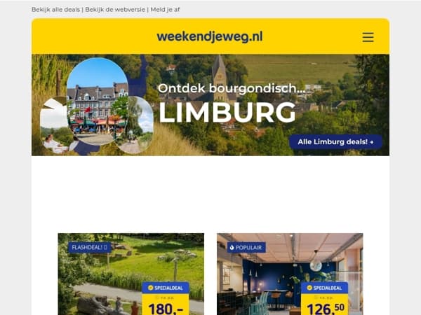 Ontdek bourgondisch Limburg v.a. 41,50 p.p.! ✨