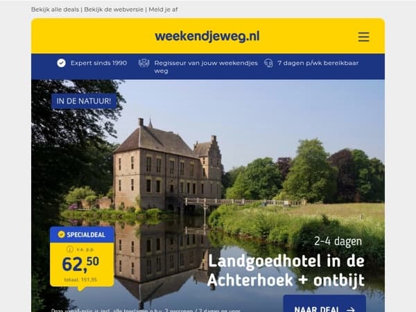 Landgoedhotel in de Achterhoek + ontbijt v.a. €62.50 per persoon | 4*-hotel in de Achterhoek + ontbijt v.a. €44.50 per persoon & meer