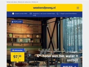 🚉 Combi-Deal: 4*-hotel + ontbijt + NS treinretour 🔥 - OP=OP! 👀