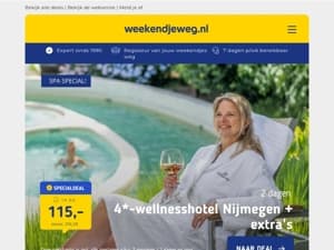 4*-wellnesshotel Nijmegen + extra's v.a. €115 per persoon | All-inclusive in Tirol + skipas v.a. €248.78 per persoon & meer