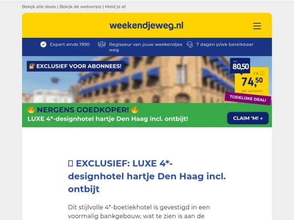 🔐 Hey, unlock NÚ de secret deal voor Den Haag – Speciaal voor jou! 😱