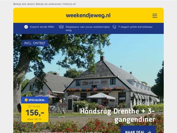 🚴 3-5 dgn fietsen in Drenthe + ontbijt & 3-gangendiner v.a. 156 | VOORDELIG in Duisburg + ontbijt v.a. 49,50 p.p.!
