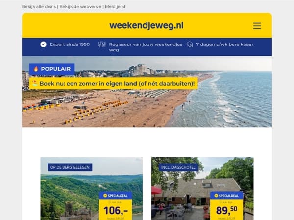 🏖️ YES, ga dit jaar voor een zomer in eigen land (of nét daarbuiten)!