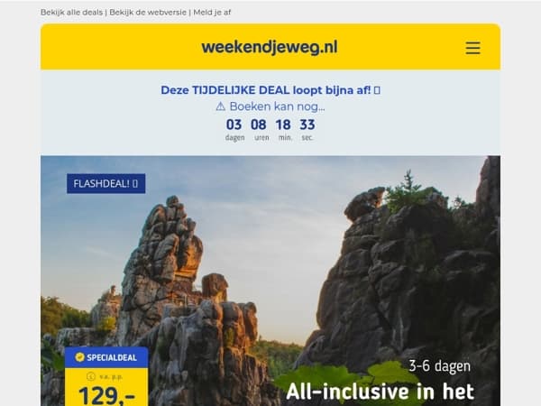 🌳 Natuurdeals over de grens: wandel, fiets & relax in de mooiste natuurgebieden incl. ontbijt + MEER extra's v.a. €129,- p.p. 😱