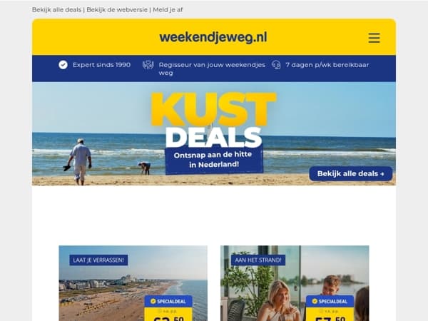 Afkoelen aan de kust? 🌊 Dit zijn de beste last minutes! 😎