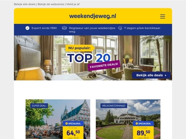 🔥 NU populair: de 20 favoriete deals van dit moment! 😍