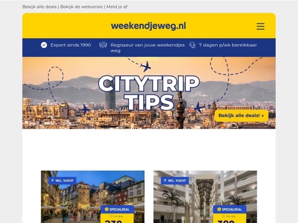 ✈️ Stedentrips die je nú wilt boeken: Porto, Sevilla, Lille & meer! 😍