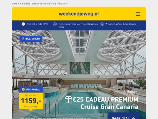 🔥 NIEUW! 8-daagse TUI Cruise + PREMIUM ALL-INCLUSIVE + vlucht v.a. 1.059 p.p. + GRATIS €25,- reistegoed! 🎁