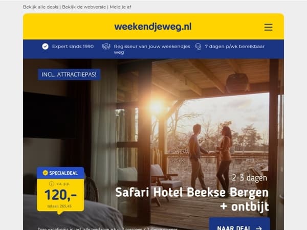 🐘 Safari Hotel Beekse Bergen + ontbijt v.a. 120 | 🚢 TUI premium ALL-INCLUSIVE cruise Gran Canaria v.a. 1059 p.p.!