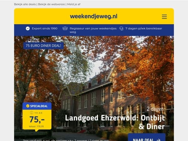 ⚡ NIEUWE FLASHDEALS: 75 euro diner deal Achterhoek 🍴 | Thermaalbad Arcen v.a. 59,50 p.p. 🌿 & MEER! 😱