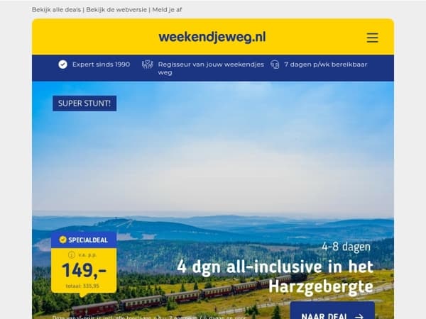 🔥 Zorgeloos genieten met de ALL-INCLUSIVE deals vanaf €69,50 p.p.!