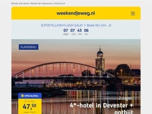 🔥 Postillion Flash SALE - Moderne 4*-hotels met HOGE kortingen! 😱