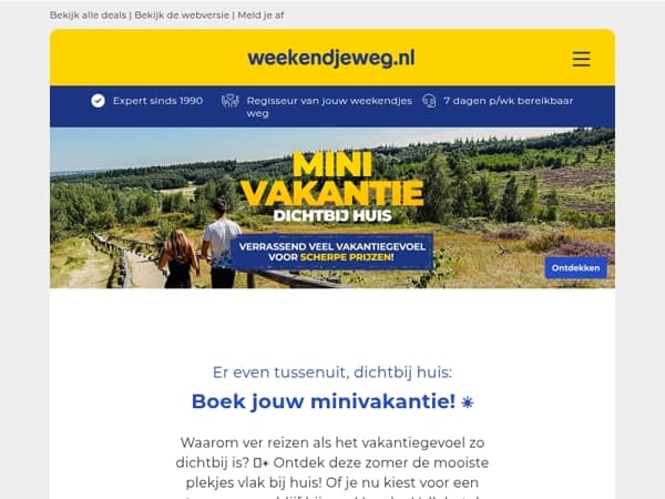 ☀️ Minivakantie dichtbij huis: verrassend veel vakantiegevoel voor scherpe prijzen! 😱