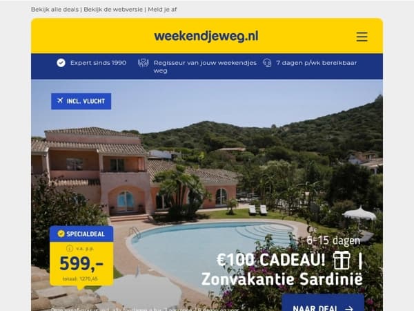 Weekendje weg én op vakantie? Ontdek onze nieuwe vroegboek vakanties! ✨