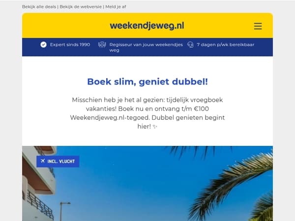 NIEUW! 🏖️ Zonvakantie Portugal 399 | Rondreis Marrakech 569 | Cruise Spanje Marokko v.a. 1599 p.p.!