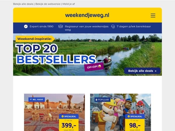 Weekend-inspiratie nodig? 👀 Dit zijn de 20 bestsellers van afgelopen week! 🔥