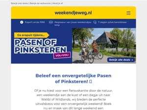 🌼 Eropuit tijdens Pasen of Pinksteren? 👉 Boek NU een onvergetelijk weekendje weg - VOL=VOL! 👀