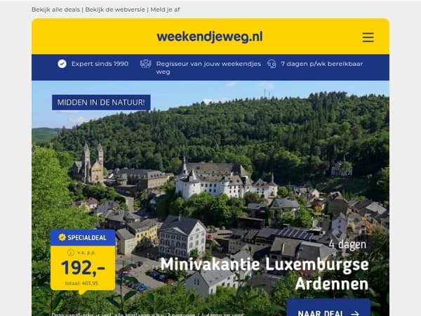 Ontdek Luxemburg met deze 3 topdeals ⭐ of kies een andere bestemming!