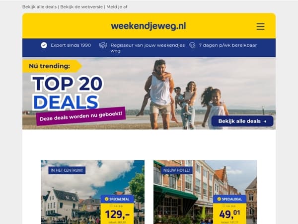 🔥 Trending: dit zijn dé best geboekte weekendjes weg! 🤩 Check ze nu... 👀