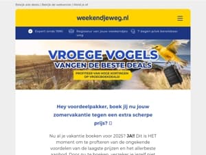 ⏰ Vroege vogels OPGELET: vroegboek deals met HOGE korting 🤑 + INSPIRATIE voor jouw droomvakantie! 💭