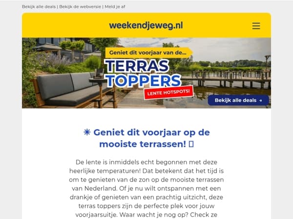 🌞 Lente hotspots: de mooiste terrassen waar je wil zitten 🍹 - Boek nu v.a. SLECHTS 34,50 p.p.! 🔥