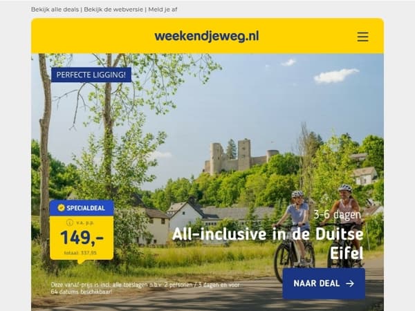 💥 Razend populaire FLASHDEAL: All-inclusive in de Duitse Eifel + gratis parkeren v.a. 149,- p.p. & MEER – Tijdelijk EXTRA in prijs verlaagd! 😱