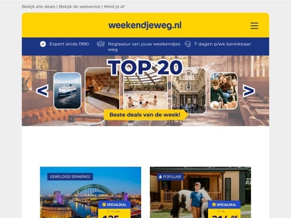 Begin maart goed met 20x MEGADEALS! 💥 Minicruise Newcastle + hotelovernachting v.a. 125,- p.p. | Vakantiepark Dierenbos + AttractiePas v.a. 214,95 & MEER!