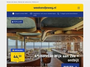 ⚠ LAATSTE KAMERS! 😱 Beachhotel met SKYBAR + ontbijt + sauna + GRATIS parkeren €57 p.p. & NOG VEEL MEER! 🔥