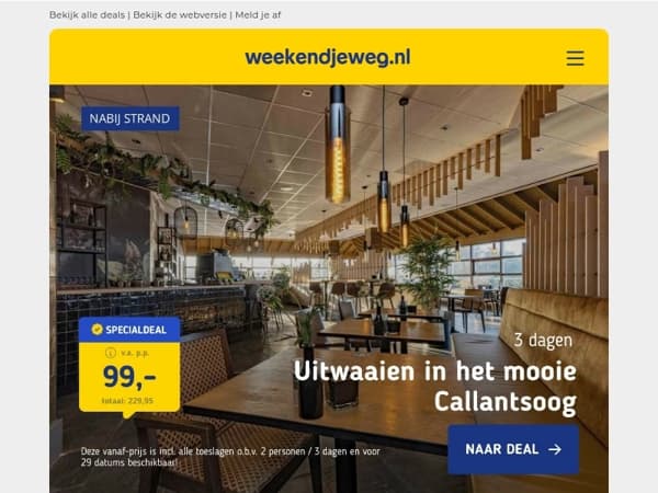 SPOTGOEDKOOP! 😱 3x Fletcher Specials: 3 dgn incl. ontbijt + diner v.a. €89,- p.p. 🔥🤯