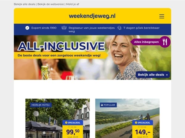 🌟 Alles inbegrepen: all-inclusive deals vanaf SLECHTS 69,50 p.p.! 🥂🎉