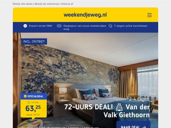 🌟 MEER Van der Valk SALE: Wolvega & Leeuwarden + ontbijt v.a. 63,25 | Stedentrip Florence v.a. 259 p.p.!