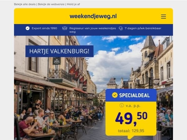Nergens goedkoper! 😱 Designhotel hartje Valkenburg + ontbijt v.a. 49,50 | 💥 4 dgn landgoedhotel op de Veluwe + ontbijt v.a. 129 p.p.!