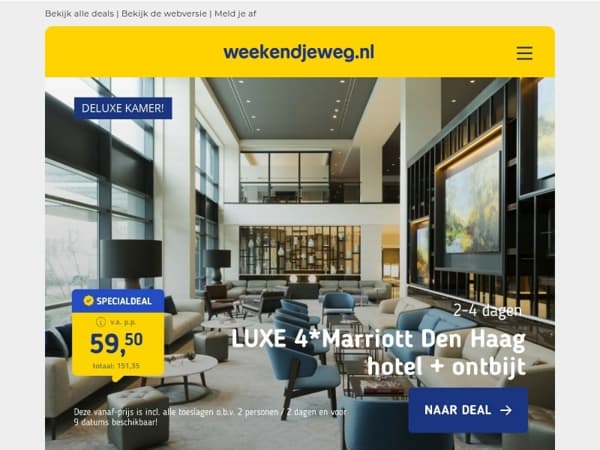 Uitwaaien? 💨 3x kustdeals incl. LUXE 4*-hotel & ontbijt vanaf 47,- p.p.! 🏖️