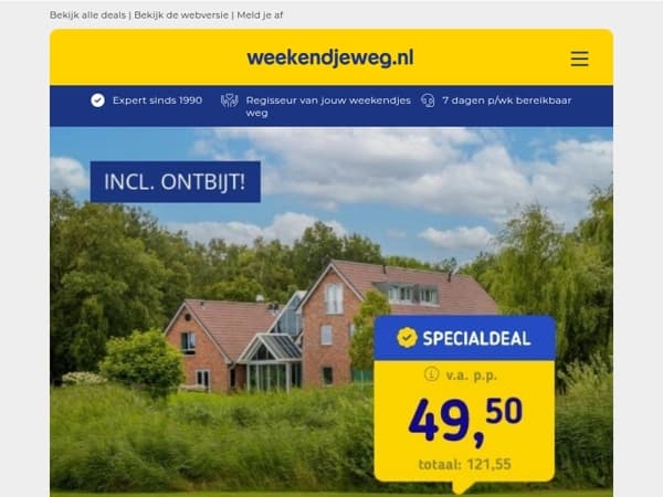 Gloednieuw 4⭐-boutiquehotel Drenthe + ontbijt v.a. 49,50 | 😱 Alles-in-1-Deal: LONDEN + excursies v.a. 480 p.p.!