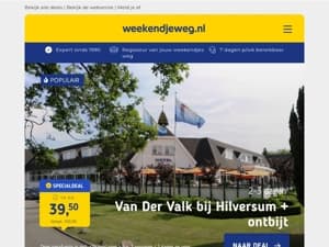 ⚡ Van der Valk Flashdeals: Hilversum OF Amersfoort + LUXE ontbijt + GRATIS casino met hapjes & drankjes v.a. €39,50 p.p. & MEER!