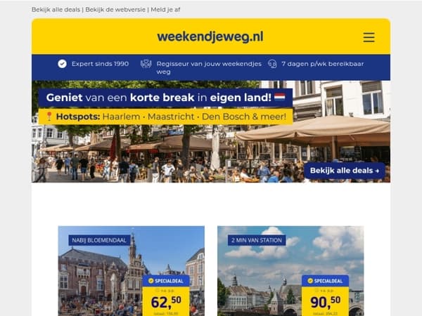 📍 Hotspots voor een korte break in eigen land - Haarlem | Maastricht | Den Bosch + meer! 🔥