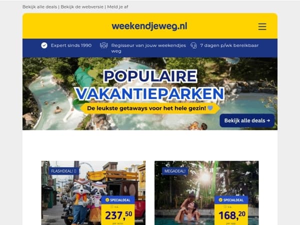 🏡 Populaire vakantieparken: Vakantiepark Slagharen, Center Parcs Mystery Park, Summio Parc Heihaas & nog veel meer! 🙌