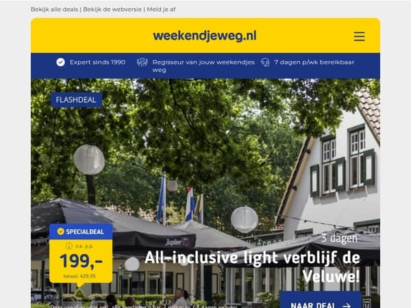 🥂 3 dgn ALL-INCLUSIVE light op de Veluwe v.a. 199 | Van der Valk Drachten bij Alde Feanen v.a. 57,30 p.p.! ⭐️