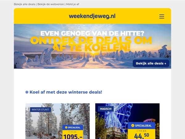 🥵 Even genoeg van die hitte? Wij hebben de koelste deals! ❄️
