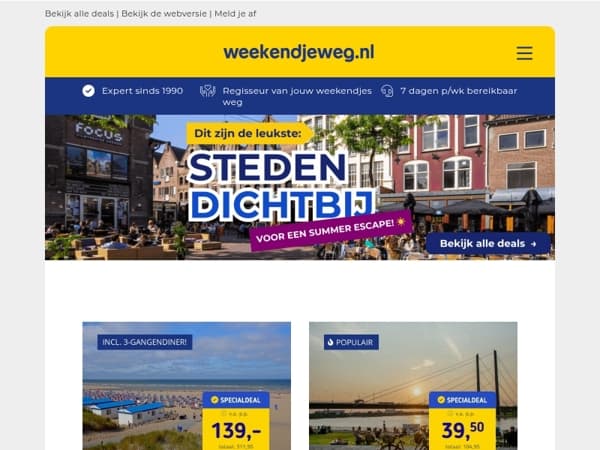 🚗 Mini-breaks dichtbij huis: dit zijn dé steden voor je zomerse escape! 😎