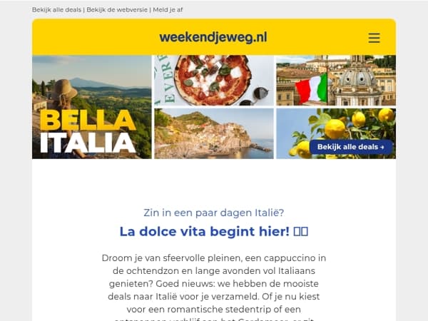 🇮🇹 Italië voor een fijne prijs? La dolce vita begint hier! 🍋🍕🛵